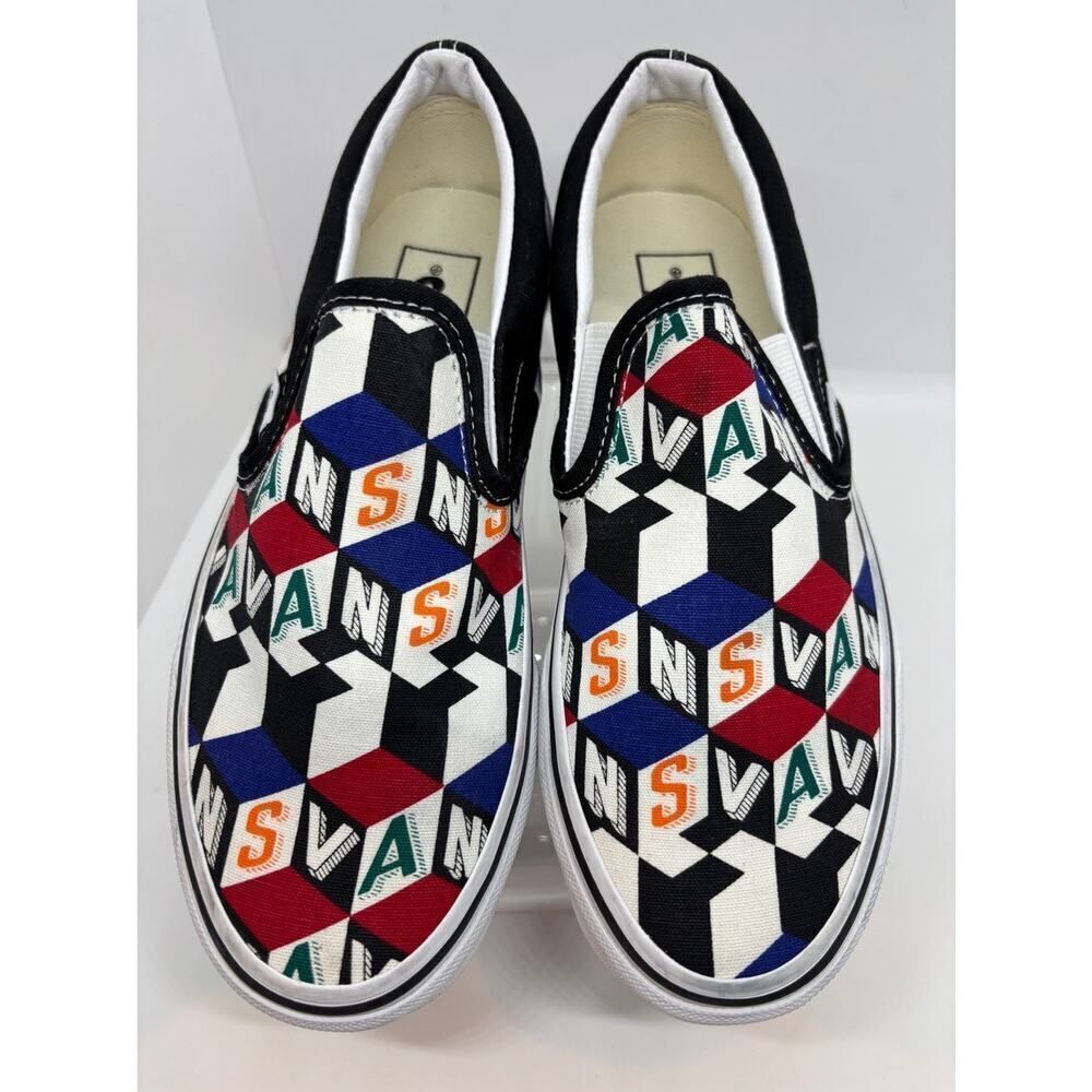 NWOB VANS Slip-On Sneakers Checker Cube Multicolor Checkerboard M 5 W 6.5 Unisex
